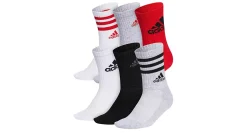 ADIDAS BOYS CUSHIONED CREW SOCKS 6 PAIRS*Kids/BOY Accessories|Crew Socks