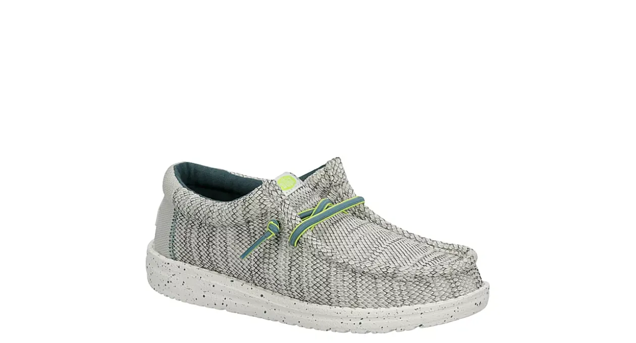 HEYDUDE BOYS LITTLE-BIG KID WALLY YOUTH SLIP ON SNEAKER*Kids/BOY Casual Shoes