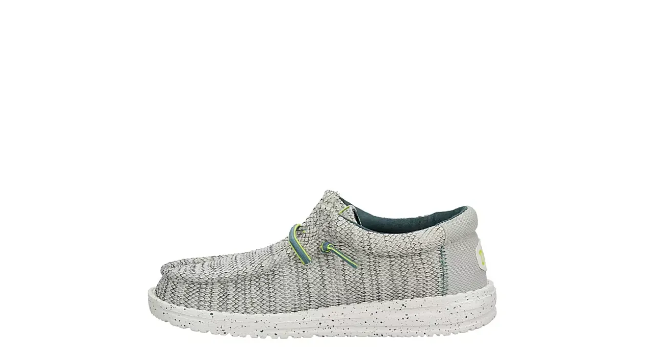 HEYDUDE BOYS LITTLE-BIG KID WALLY YOUTH SLIP ON SNEAKER*Kids/BOY Casual Shoes