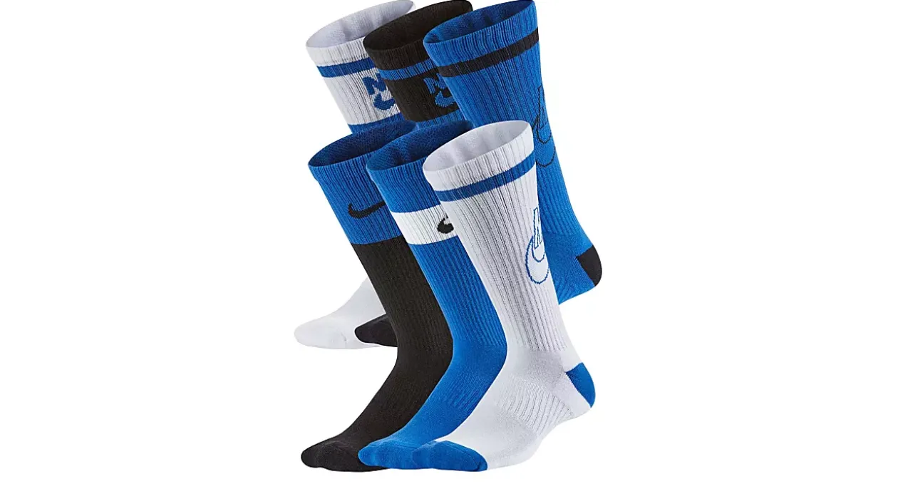 NIKE BOYS MEDIUM CREW SOCKS 6 PAIRS*Kids/BOY Accessories|Crew Socks
