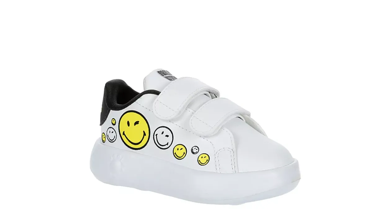 ADIDAS BOYS TODDLER SMILEY ADVANTAGE 2.0 BUBBLE SNEAKER*Kids/BOY Sneakers|Infant & Toddler