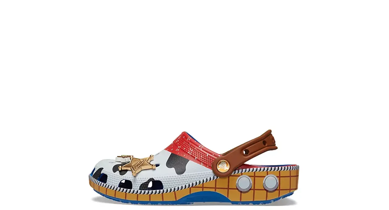 CROCS BOYS TODDLER TOY STORY WOODY CLASSIC CLOG*Kids/BOY Character Shoes|Infant & Toddler
