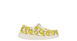 HEYDUDE BOYS WALLY SMILEY TODDLER SLIP ON SNEAKER*Kids/BOY Character Shoes|Infant & Toddler
