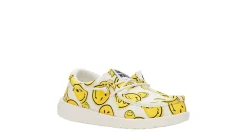HEYDUDE BOYS WALLY SMILEY YOUTH SLIP ON SNEAKER*Kids/BOY Character Shoes|Casual Shoes