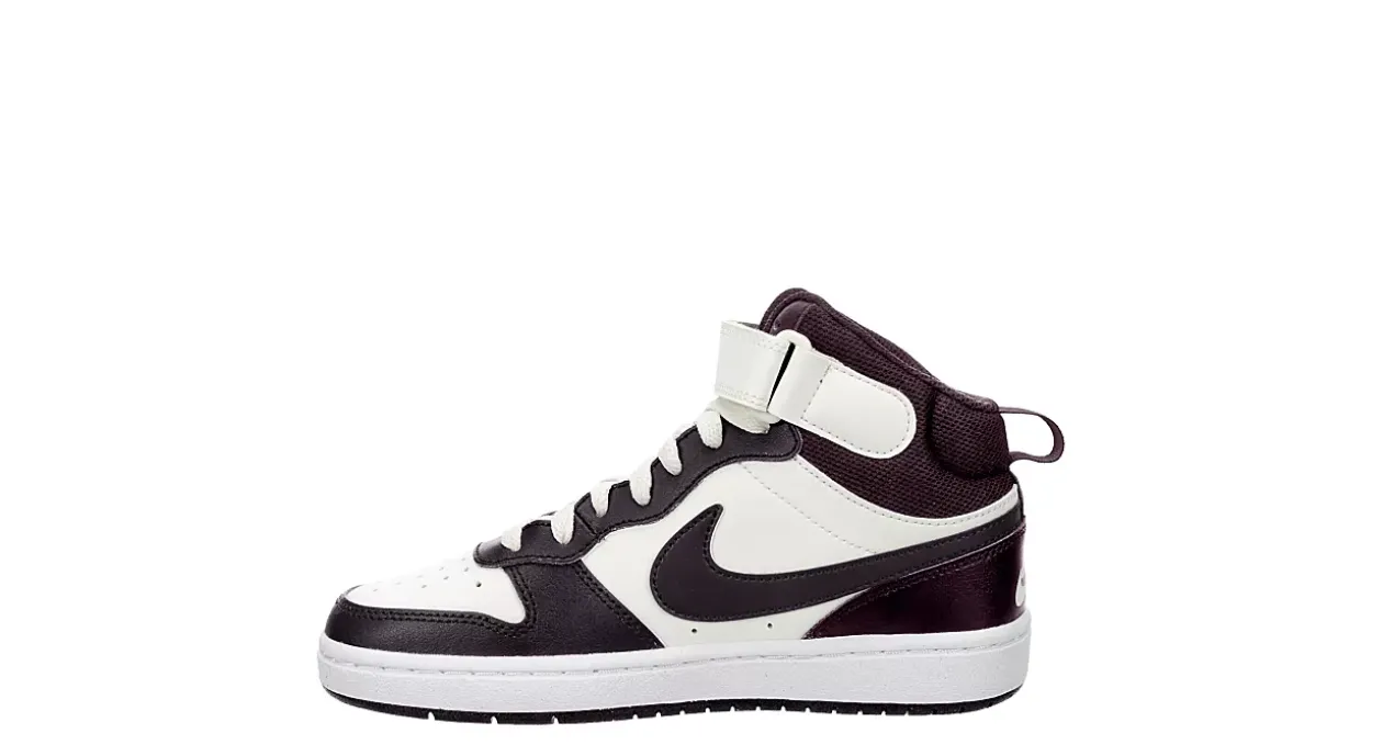NIKE GIRLS BIG KID COURT BOROUGH 2 MID SNEAKER*Kids Sneakers