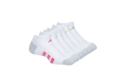 ADIDAS GIRLS CUSHIONED NO SHOW SOCKS 6 PAIRS*Kids Accessories