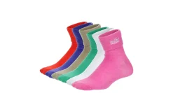 NIKE GIRLS FOLD OVER QUARTER SOCKS 6 PAIRS*Kids Accessories|Ankle Socks