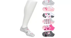 SOF SOLE GIRLS KITTY BALLERINA NO SHOW SOCKS 6 PAIRS*Kids Accessories