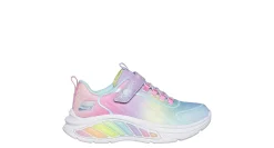 SKECHERS GIRLS LITTLE KID RAINBOW CRUISERS LIGHT UP SNEAKER*Kids Sneakers