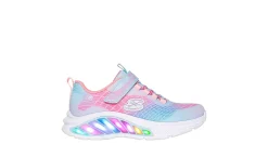 SKECHERS GIRLS LITTLE KID RAINBOW CRUISERS LIGHT UP SNEAKER*Kids Sneakers