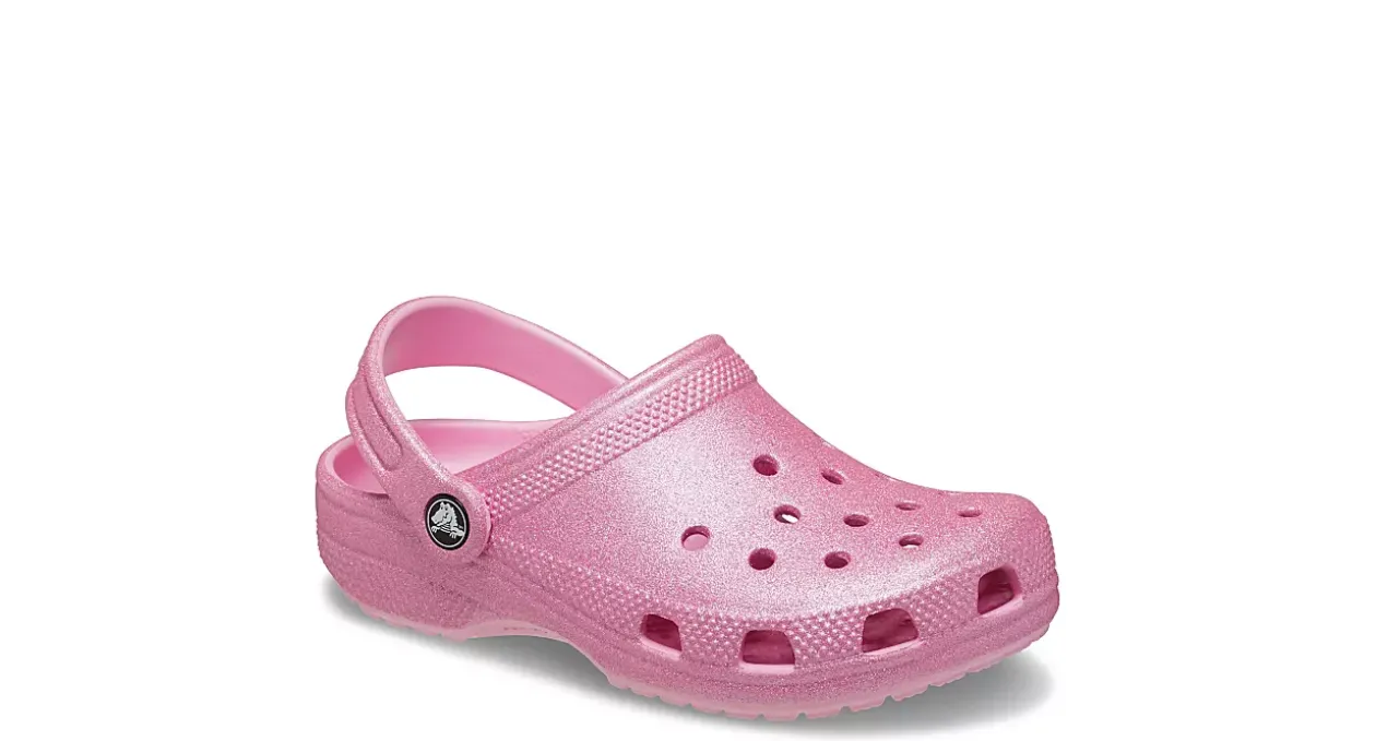 CROCS GIRLS LITTLE-BIG KID CLASSIC GLITTER CLOG*Kids Casual Shoes|Sandals