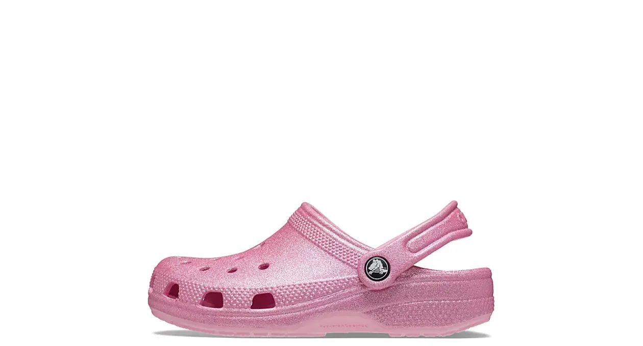 CROCS GIRLS LITTLE-BIG KID CLASSIC GLITTER CLOG*Kids Casual Shoes|Sandals
