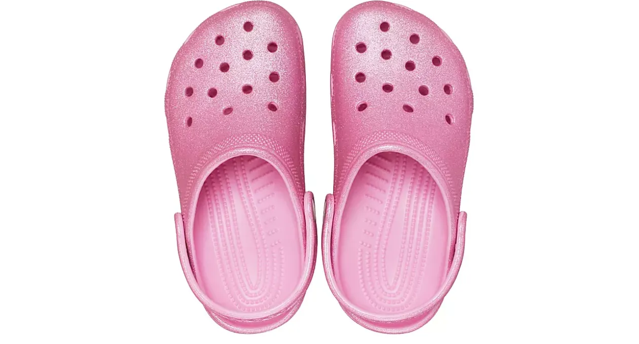 CROCS GIRLS LITTLE-BIG KID CLASSIC GLITTER CLOG*Kids Casual Shoes|Sandals