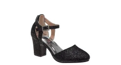AMERICAN GLAMOUR BADGLEY MISCHKA GIRLS LITTLE-BIG KID DIAMANTE BUCKLE DRESS PUMP*Kids Dress Shoes