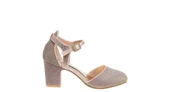 AMERICAN GLAMOUR BADGLEY MISCHKA GIRLS LITTLE-BIG KID DIAMANTE BUCKLE DRESS PUMP*Kids Dress Shoes
