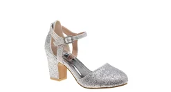AMERICAN GLAMOUR BADGLEY MISCHKA GIRLS LITTLE-BIG KID DIAMANTE BUCKLE DRESS PUMP*Kids Dress Shoes
