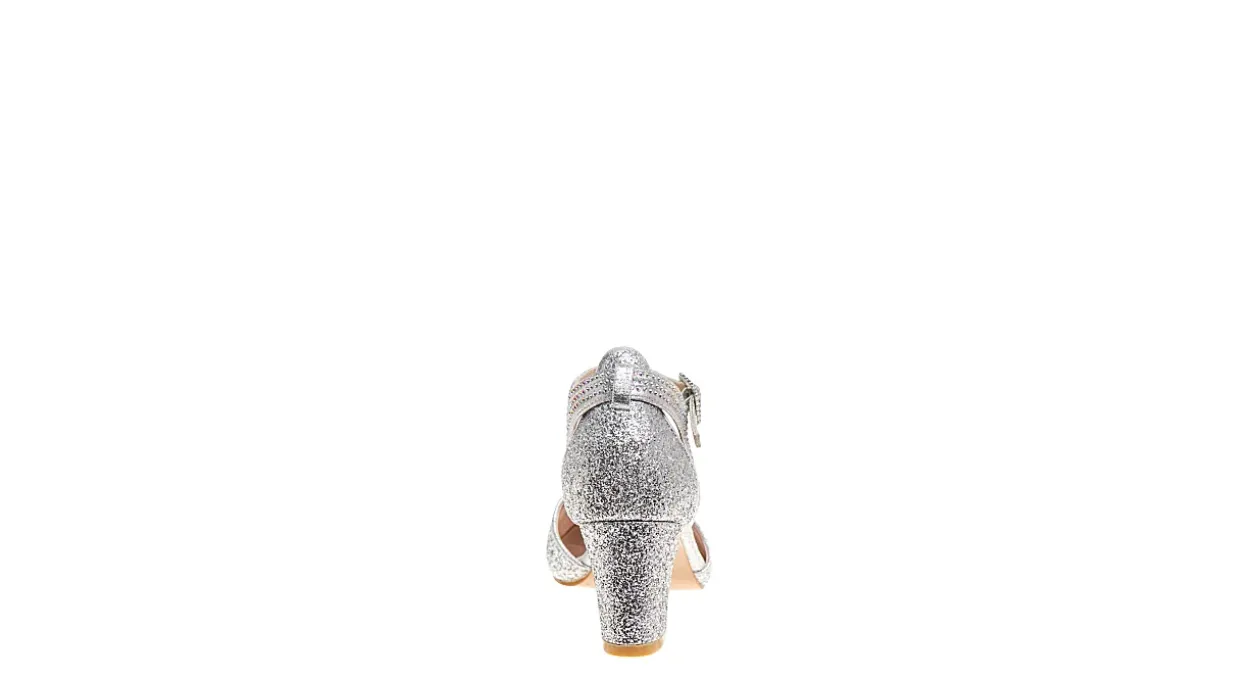 AMERICAN GLAMOUR BADGLEY MISCHKA GIRLS LITTLE-BIG KID DIAMANTE BUCKLE DRESS PUMP*Kids Dress Shoes