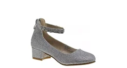 AMERICAN GLAMOUR BADGLEY MISCHKA GIRLS LITTLE-BIG KID GLITTERY MESH DRESS PUMP*Kids Dress Shoes