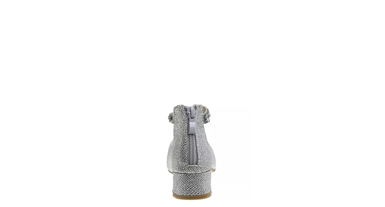 AMERICAN GLAMOUR BADGLEY MISCHKA GIRLS LITTLE-BIG KID GLITTERY MESH DRESS PUMP*Kids Dress Shoes