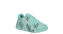 SKECHERS GIRLS LITTLE-BIG KID JGOLDCROWN UNO LITE SNEAKER*Kids Sneakers