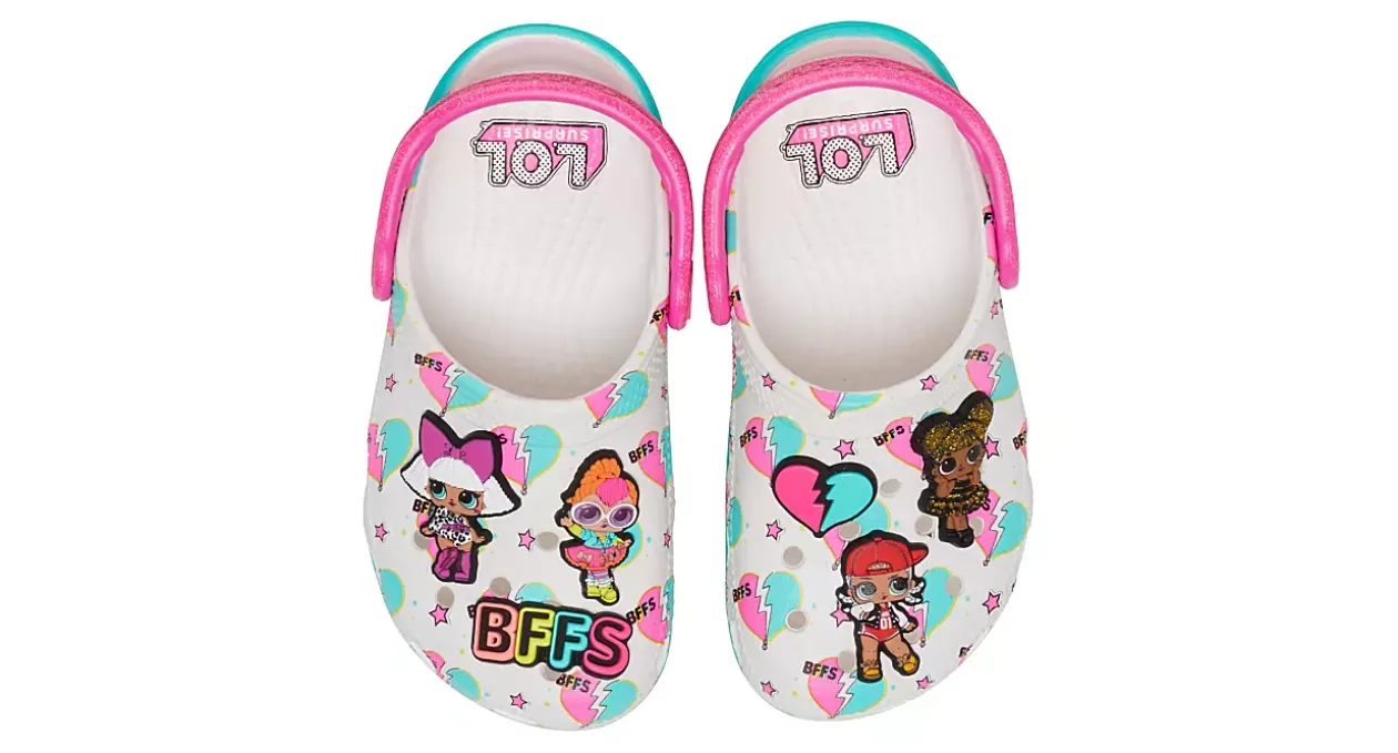 CROCS GIRLS LITTLE-BIG KID L.O.L. SURPRISE! BFF CLASSIC CLOG*Kids Character Shoes|Casual Shoes