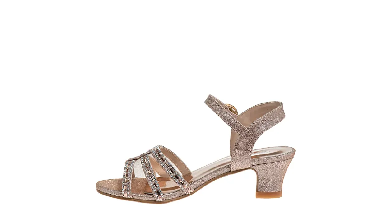 AMERICAN GLAMOUR BADGLEY MISCHKA GIRLS LITTLE-BIG KID O-BM81601SROSG DRESS SANDAL*Kids Dress Shoes