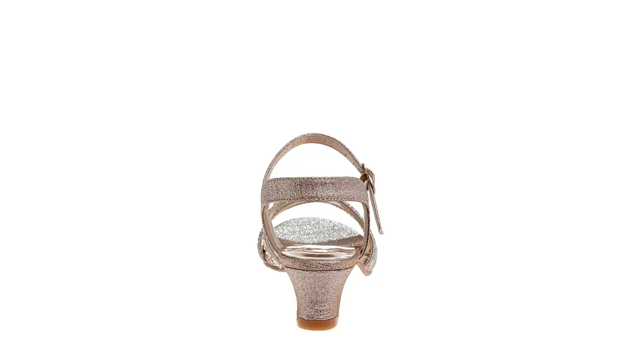 AMERICAN GLAMOUR BADGLEY MISCHKA GIRLS LITTLE-BIG KID O-BM81601SROSG DRESS SANDAL*Kids Dress Shoes