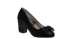 AMERICAN GLAMOUR BADGLEY MISCHKA GIRLS LITTLE-BIG KID SPARKLE STUDDED BOW DRESS PUMP*Kids Dress Shoes