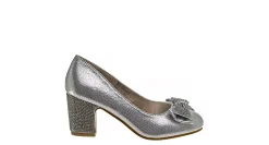 AMERICAN GLAMOUR BADGLEY MISCHKA GIRLS LITTLE-BIG KID SPARKLE STUDDED BOW DRESS PUMP*Kids Dress Shoes