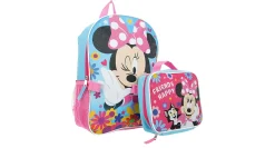 MINNIE MOUSE GIRLS BACKPACK SET WITH LUNCH BOX*Kids Character Shoes|Accessories