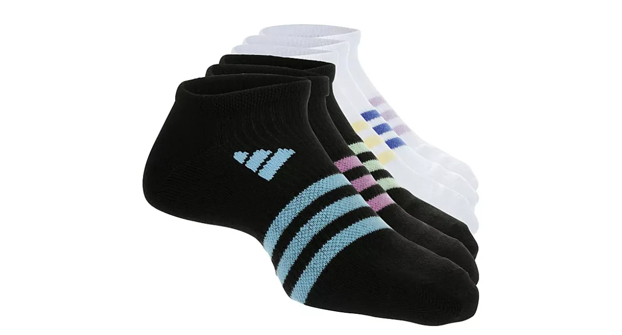 ADIDAS GIRLS SUPERLITE NO SHOW SOCKS 6 PAIRS*Kids Accessories