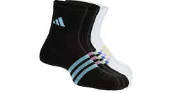 ADIDAS GIRLS SUPERLITE QUARTER SOCKS 6 PAIRS*Kids Accessories|Ankle Socks