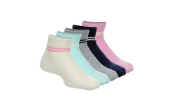 LADEDA GIRLS THIN WELT VARSITY QUARTER SOCKS 5 PAIRS*Kids Accessories|Ankle Socks