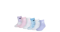 NIKE GIRLS TIE DYE ANKLE SOCKS 6 PAIRS*Kids Infant & Toddler|Accessories
