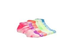 SOF SOLE GIRLS TIE DYE NO SHOW SOCKS 6 PAIRS*Kids Accessories