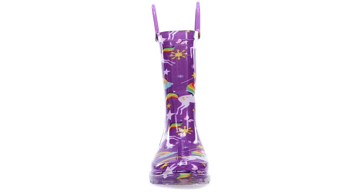 WESTERN CHIEF GIRLS TODDLER RAINBOW UNICORN LIGHTED RAIN BOOT*Kids Boots|Infant & Toddler
