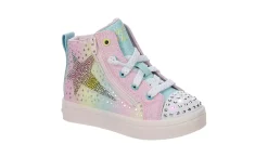 SKECHERS GIRLS TODDLER TWI-LITES 2.0 - STAR ZIPS LIGHT UP SNEAKER*Kids Sneakers|Infant & Toddler