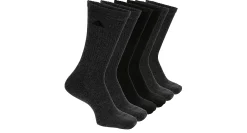 ADIDAS MENS ATHLETIC CUSHIONED CREW SOCKS 6 PAIRS* Crew Socks