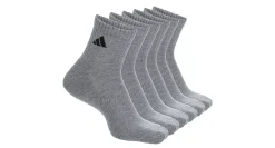 ADIDAS MENS ATHLETIC CUSHIONED QUARTER SOCKS 6 PAIRS* Ankle Socks