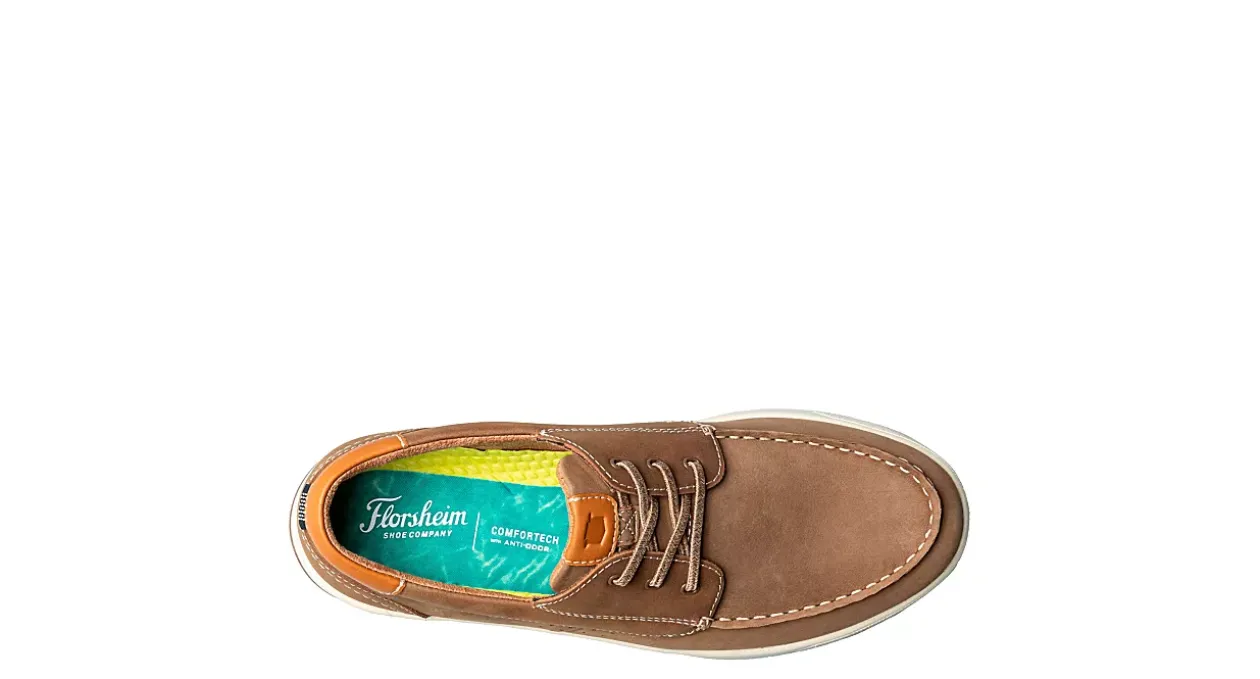 FLORSHEIM MENS CROSSOVER MOC TOE BOAT SHOE* Boat Shoes|Slip On Shoes