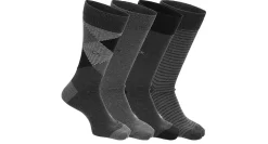 CALVIN KLEIN MENS DRESS CREW ARGYLE SOCKS 4 PAIRS* Crew Socks