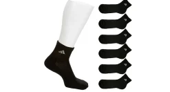 ADIDAS MENS LARGE ATHLETIC QUARTER SOCKS 6 PAIRS* Ankle Socks