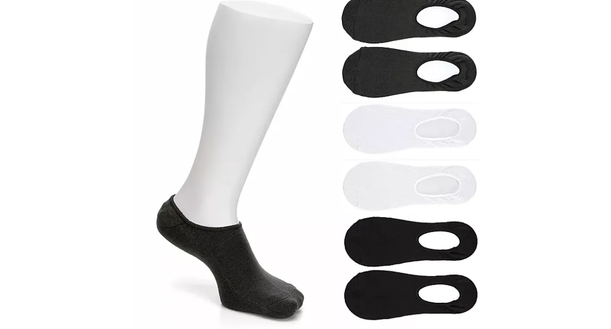 SOF SOLE MENS LARGE LINER SOCKS 6 PAIRS* Liner Socks