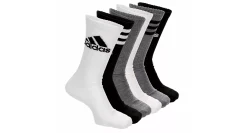 ADIDAS MENS MEDIUM ATHLETIC CUSHIONED CREW SOCKS 6 PAIRS* Crew Socks