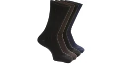 FRANCO FORTINI MENS MEDIUM DRESS CREW SOCKS 4 PAIRS* Crew Socks