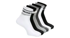 CONVERSE MENS QUARTER SOCKS 6 PAIRS* Ankle Socks