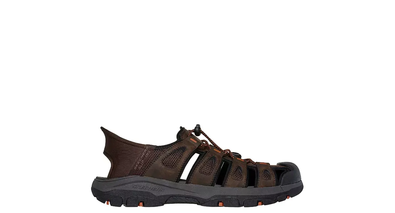SKECHERS MENS SLIP-INS TRESMEN-NORVICK OUTDOOR SANDAL* Outdoor Sandals