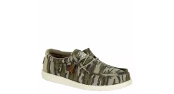 HEYDUDE MENS WALLY MOSSY OAK SLIP ON SNEAKER* Canvas Shoes|Slip On Shoes