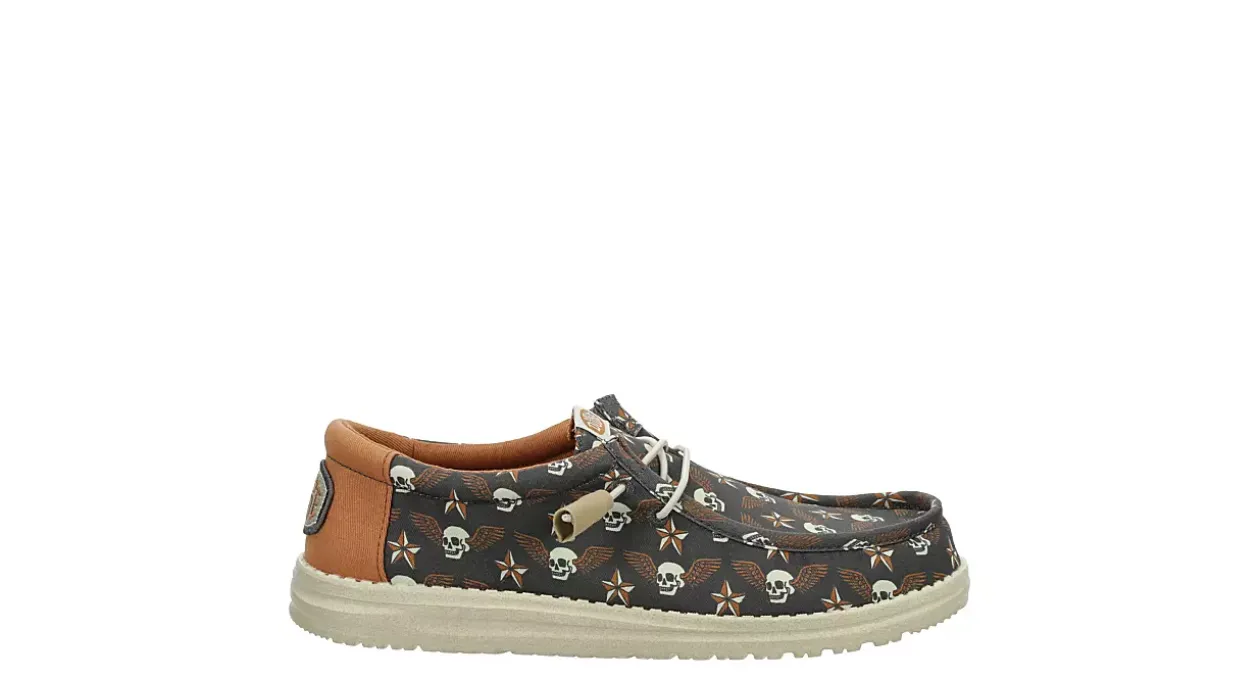 HEYDUDE MENS WALLY SLIP ON SKEAKER* Canvas Shoes|Slip On Shoes