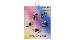 CROCS UNISEX GLOW IN THE DARK DINOSAUR 5 PACK JIBBITZ* Crocs Jibbitz